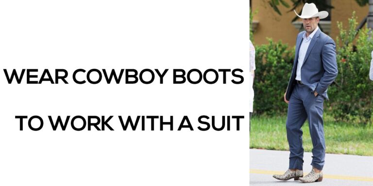 Can You Wear Cowboy Boots With a Suit